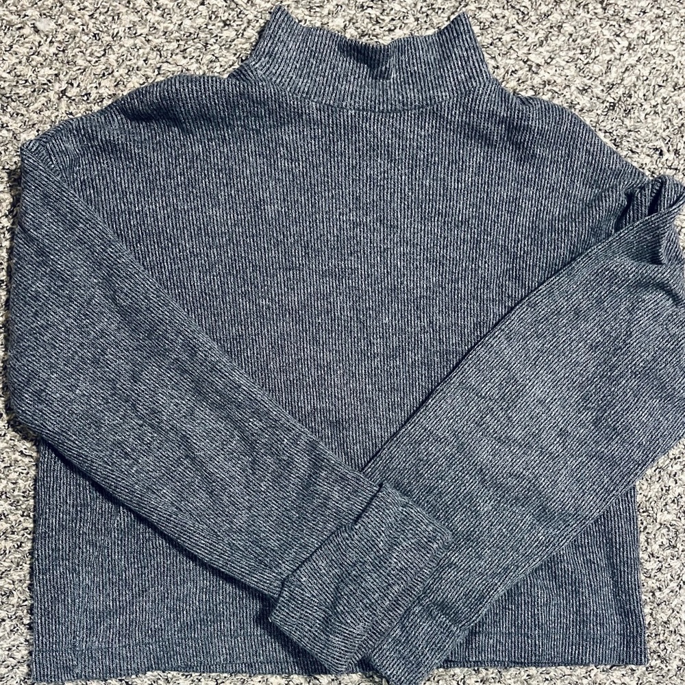 Zara Gray Turtleneck Sweater